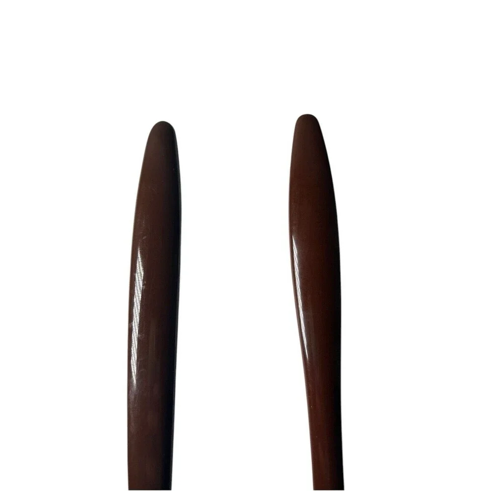 Vintage Rosti Melamine Utensil Set Brown Spoon Fork Stirrer 2 Pieces Denmark